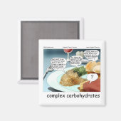 Aimant Carbohydrates Complexes Funny Comic Philosophie (Recto/Verso)