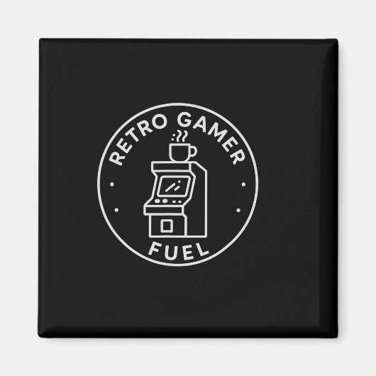 Aimant Carburant de jeu rétro pour arcade pour papas des (Devant)