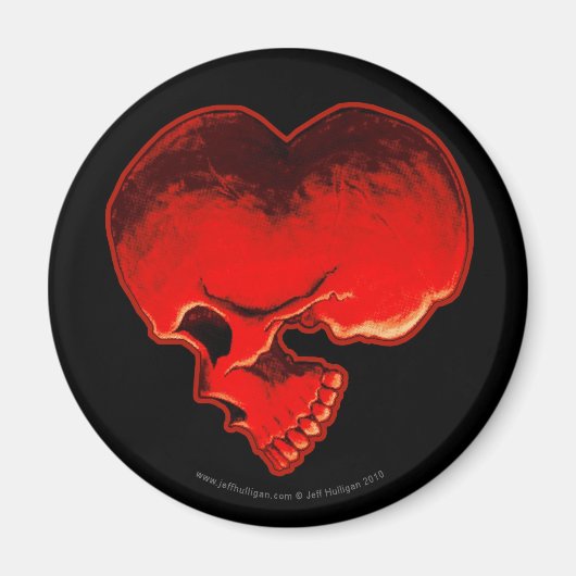 Aimant cardiaque (rond) (Devant)