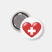 Aimant cardiaque suisse - Schweizer Herz - Coeur s (Recto/Verso)