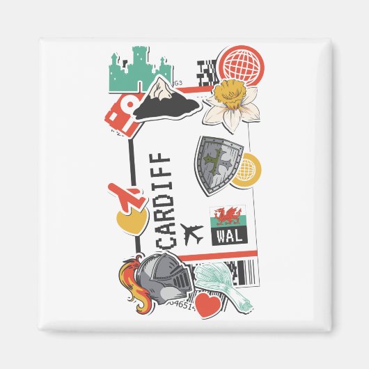 AIMANT CARDIFF DE PASSE D'EMBARQUEMENT WALDS (Devant)