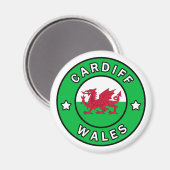 Aimant Cardiff Wales (Recto/Verso)