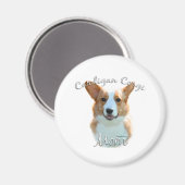 Aimant Cardigan Welsh Corgi Maman 2 (Recto/Verso)