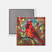 Aimant Cardinal en verre tendu (Recto/Verso)