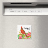 Aimant Cardinal Love Rose Rhododendron Fleurs (In Situ (Lave-vaisselle))