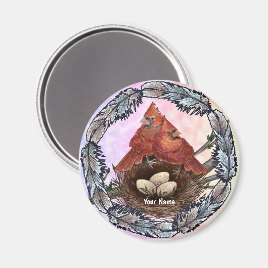 Aimant Cardinal Nest (Recto/Verso)