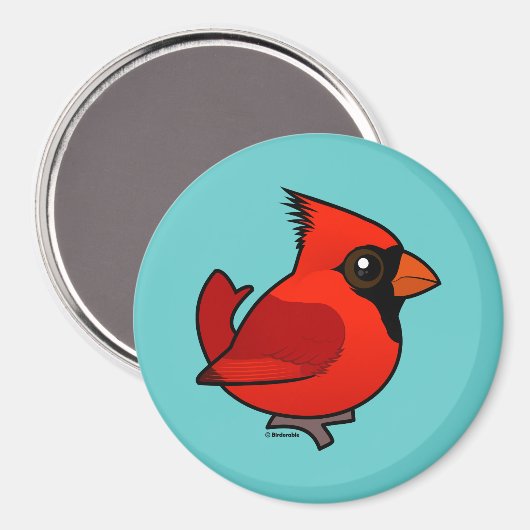 Aimant Cardinal nordique Birdorable (Recto/Verso)