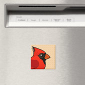 Aimant Cardinal nordique Birdorable (In Situ (Lave-vaisselle))