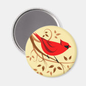 Aimant Cardinal rouge (Recto/Verso)