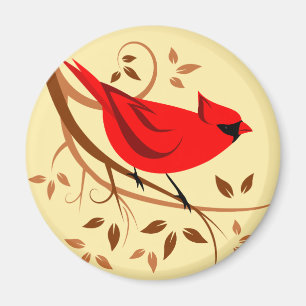 Aimant Cardinal rouge
