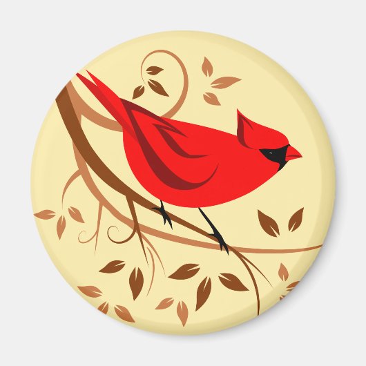 Aimant Cardinal rouge (Devant)