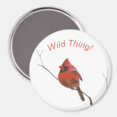 Aimant Cardinal rouge (Recto/Verso)