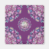 Aimant Cardinal rouge Rosace (Devant)