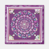 Aimant Cardinal rouge Rosace (Devant)