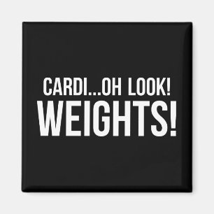 Aimant Cardio vs Weights - Entraînement De Gym De Novelté