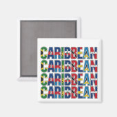 Aimant Caribbean Flags (Recto/Verso)