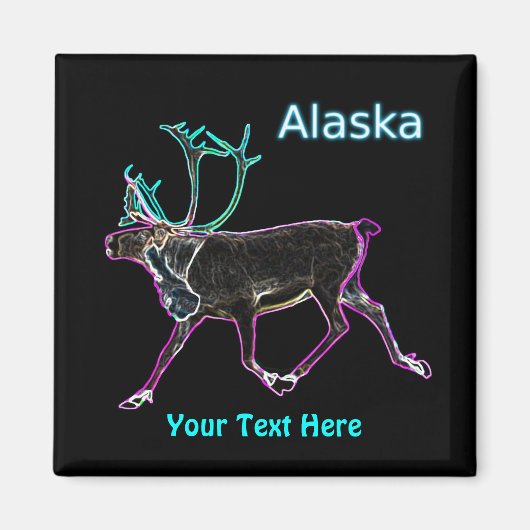 Aimant Caribou électrique - Alaska (Devant)