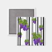 Aimant Caricature abstraite sans couture ligne rayée de p (Recto/Verso)