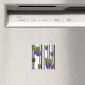 Aimant Caricature abstraite sans couture ligne rayée de p (In Situ (Lave-vaisselle))