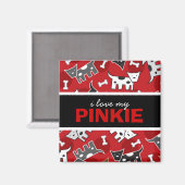 Aimant Caricature amusante Chiens tachetés Chiens Chiens  (Recto/Verso)