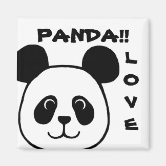 Aimant Caricature Big Face Panda