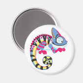 Aimant caricature caméléon (Recto/Verso)