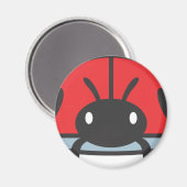 Aimant Caricature cool Red Ladybug (Recto/Verso)