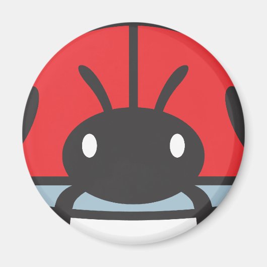 Aimant Caricature cool Red Ladybug (Devant)