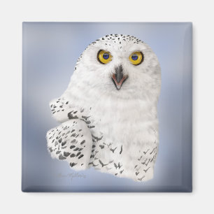 Aimant Caricature de Harfang des neiges