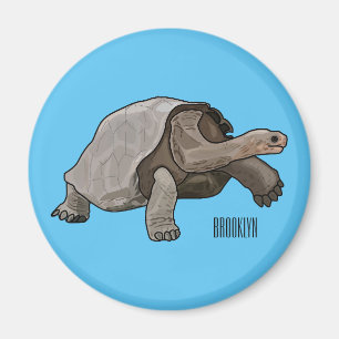 Aimant Caricature de la tortue des Galapagos