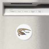 Aimant Caricature de lézard rouge (In Situ (Lave-vaisselle))