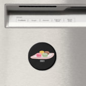 Aimant Caricature de Macaron (In Situ (Lave-vaisselle))