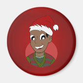 Aimant Caricature de Noël (Devant)