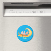 Aimant Caricature de surf pour chips de maïs mignonette n (In Situ (Lave-vaisselle))