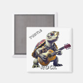 Aimant Caricature de tortue animale (Recto/Verso)
