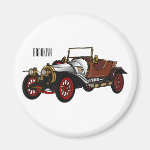 Aimant Caricature de voiture classique 1920