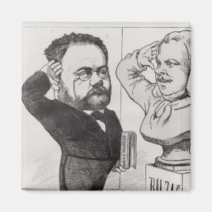Aimant Caricature d'Emile Zola