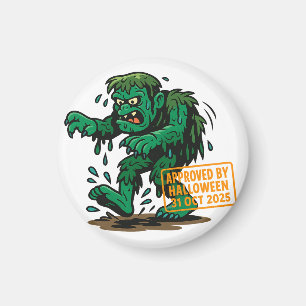 Aimant Caricature du monstre des marais - Approuvée pour