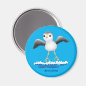 Aimant Caricature en bécasseau mignon (Recto/Verso)