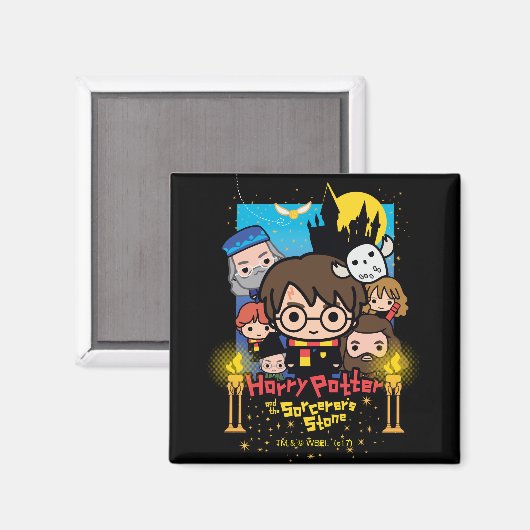 Aimant Caricature Harry Potter et la Pierre du Sorcier (Recto/Verso)