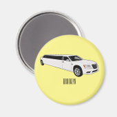 Aimant Caricature limousine (Recto/Verso)