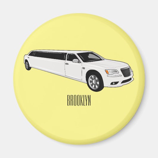 Aimant Caricature limousine (Devant)