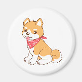 Aimant Caricature mignonne Chien Chien Chien Chien Chien  (Devant)