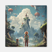 Aimant Caricature monstre classique (Devant)