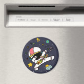 Aimant Caricature spatiale astronaute (In Situ (Lave-vaisselle))