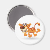 Aimant Caricature tigre bébé (Recto/Verso)