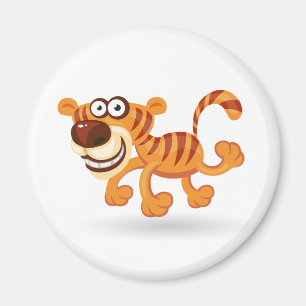 Aimant Caricature tigre bébé