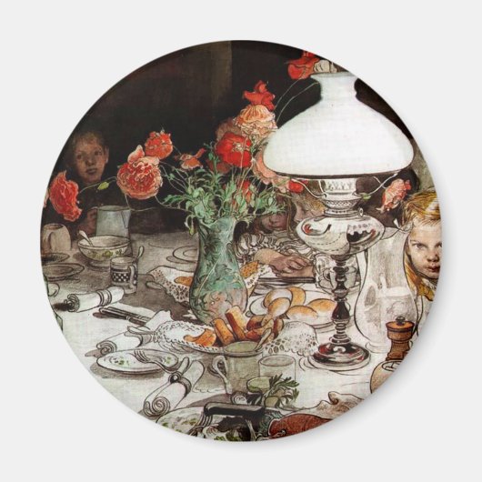 Aimant Carl Larsson - Autour de la lampe (Devant)