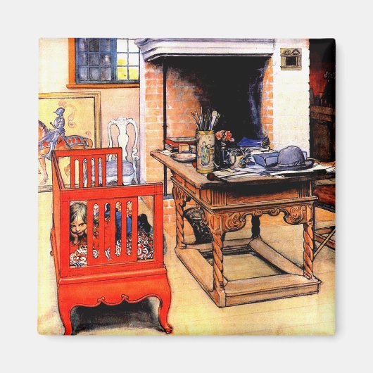 Aimant Carl Larsson - Peek-a-Boo (Devant)