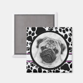 Aimant Carlin Dog Art par Glenda Harlan (Recto/Verso)